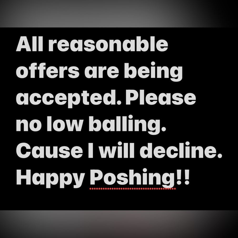 Reasonable offers accepted